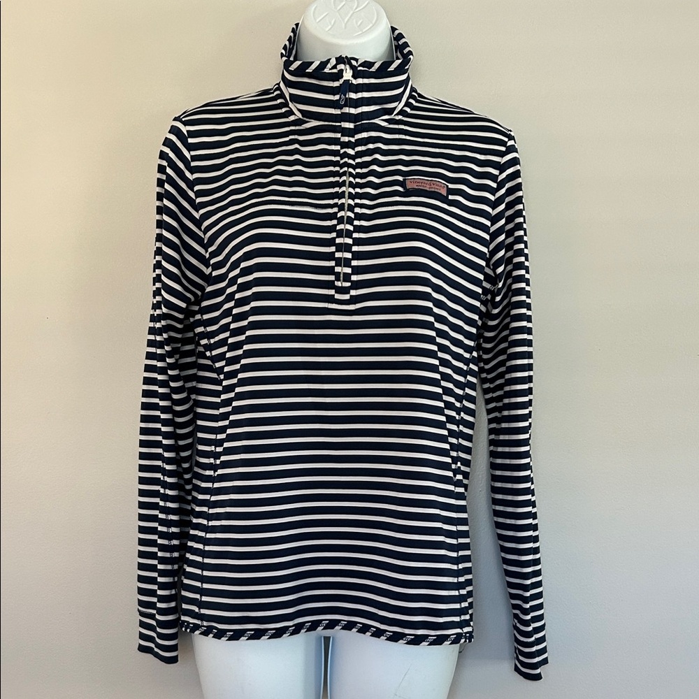 Vineyard Vines Navy and White Striped The Shep Shirt
